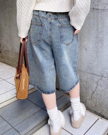 INGNI（イング） デニムハーフパンツ ﾃﾞﾆﾑ/ﾌﾞﾙｰ