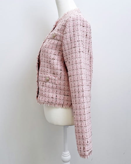 INGNI(イング) ツイードジャケット ピンクベージュ