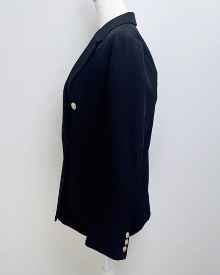 INGNI（イング） 金ボタンテーラードジャケット ｸﾛ