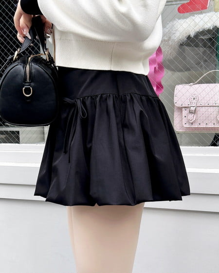 INGNI（イング） リボンバルーンミニスカパン ｸﾛ