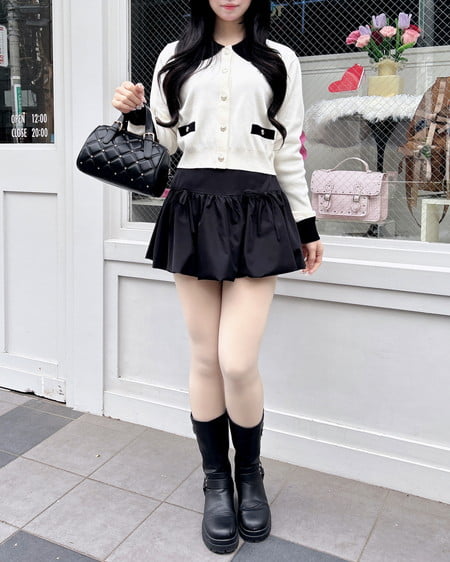 INGNI（イング） ビジューキルティングボストンバッグ ｸﾛ