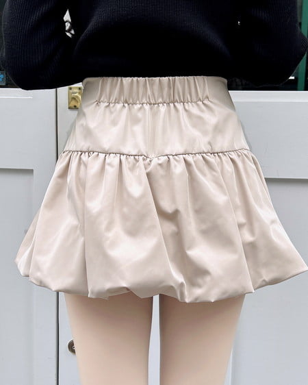 INGNI（イング） リボンバルーンミニスカパン ﾍﾞｰｼﾞｭ