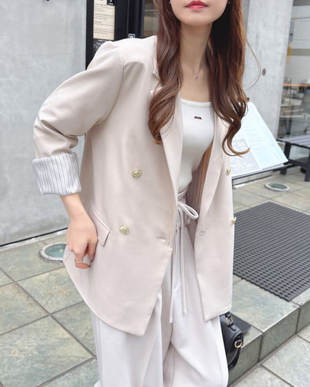 INGNI（イング） 金ボタンテーラードジャケット ｱｲﾎﾞﾘｰ