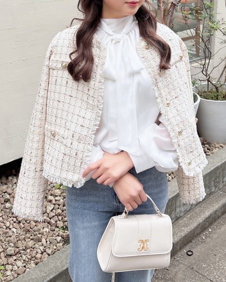 INGNI（イング） ボウタイブラウス ｵﾌﾎﾜｲﾄ