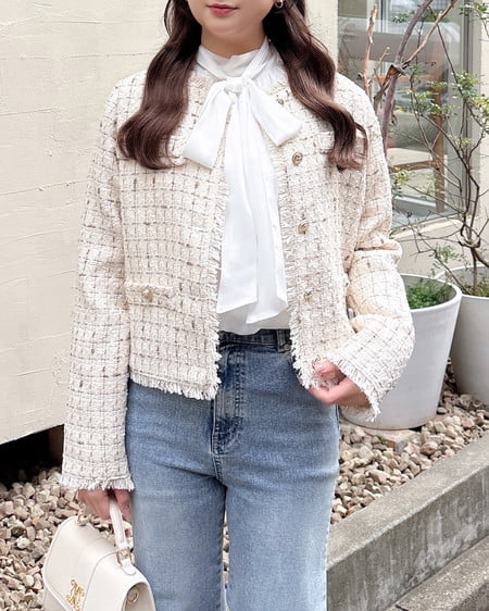 INGNI（イング） ボウタイブラウス ｵﾌﾎﾜｲﾄ