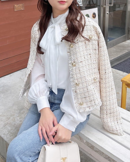 INGNI（イング） ボウタイブラウス ｵﾌﾎﾜｲﾄ