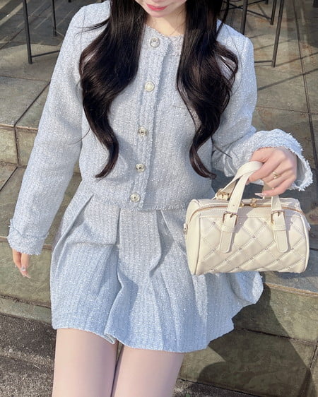 ツイードフリンジジャケット(セットアップ対応)