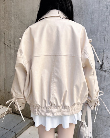 INGNI（イング） マルチWayリボンフェイクレザービッグブルゾン ｱｲﾎﾞﾘｰ