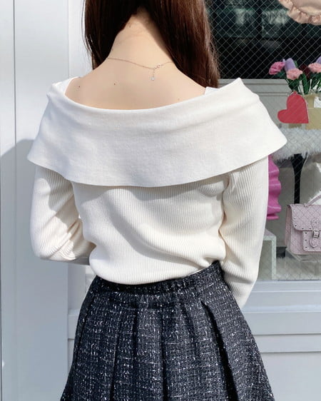 INGNI（イング） リボンオフショルニット ｱｲﾎﾞﾘｰ