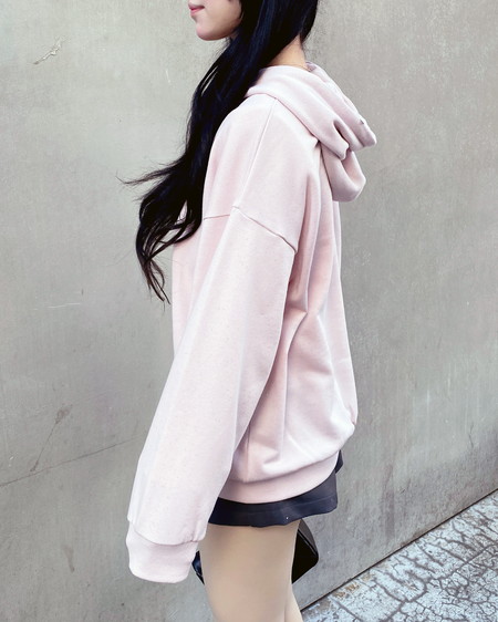 INGNI(イング) ラメスウェットジップパーカー ピンク