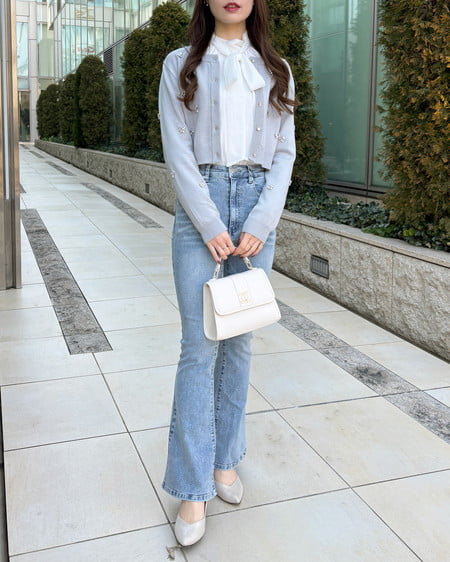 INGNI（イング） フレアデニムパンツ／A ﾌﾞﾙｰ