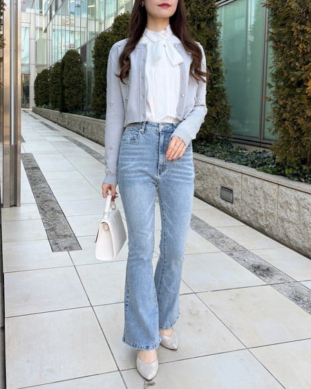 INGNI（イング） フレアデニムパンツ／A ﾌﾞﾙｰ