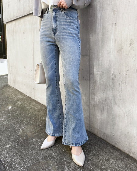 【2026年新作】【プレミアムライン INGNI SOELA】フレアデニムパンツ／A