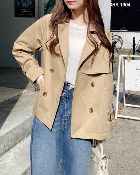 INGNI(イング) ミドル丈トレンチコート ベージュ