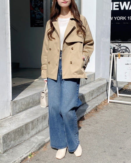 INGNI(イング) ミドル丈トレンチコート ベージュ