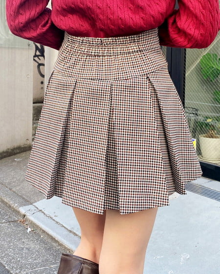 INGNI（イング） プリーツスカパン(セットアップ対応) ﾁｪｯｸ