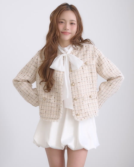 INGNI（イング） サテンバルーンスカパン ｵﾌﾎﾜｲﾄ