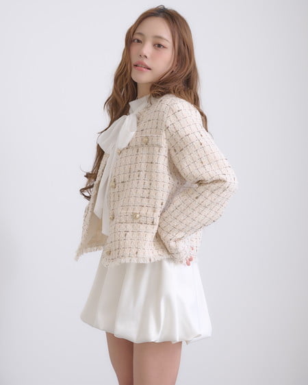 INGNI（イング） サテンバルーンスカパン ｵﾌﾎﾜｲﾄ