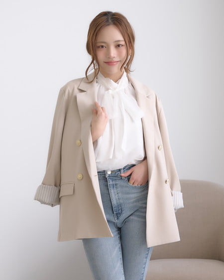 INGNI（イング） 金ボタンテーラードジャケット ｱｲﾎﾞﾘｰ