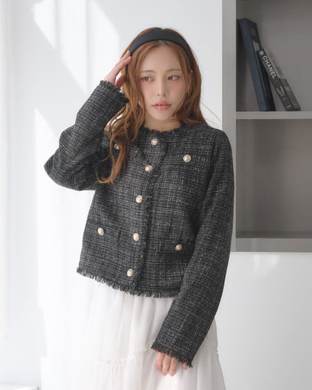 INGNI（イング） ツイードジャケット ｸﾛ