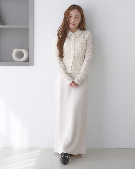 INGNI(イング) サテンマーメイドスカート アイボリー