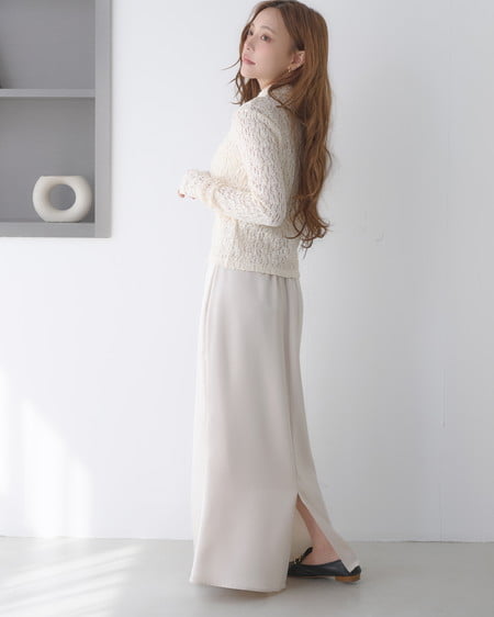 INGNI(イング) サテンマーメイドスカート アイボリー