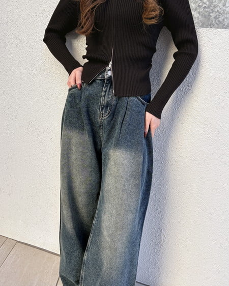 INGNI（イング） バレルレッグデニムパンツ ﾃﾞﾆﾑ/ﾌﾞﾙｰ