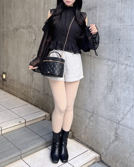 INGNI（イング） アソート柄ショートパンツ ｵﾌ/ﾂｲｰﾄﾞ