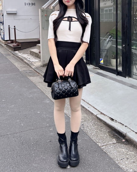 INGNI（イング） ビジューキルティングボストンバッグ ｸﾛ