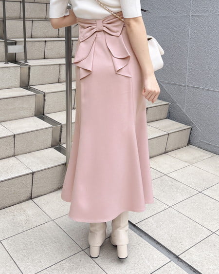 【新色登場】バックリボンマーメイドスカート