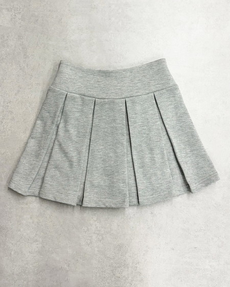 INGNI（イング） スウェットプリーツスカート ｸﾞﾚｰ