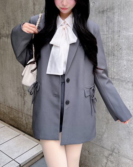 INGNI（イング） シアーボウタイブラウス ｵﾌﾎﾜｲﾄ