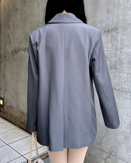 INGNI(イング) 2Wayポケットリボンテーラードジャケット グレー