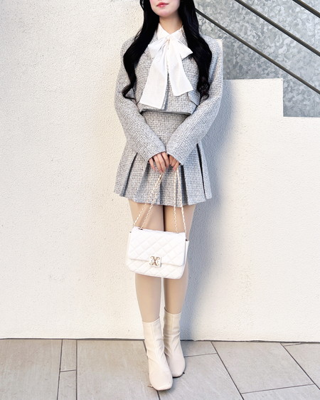 INGNI（イング） シアーボウタイブラウス ｵﾌﾎﾜｲﾄ