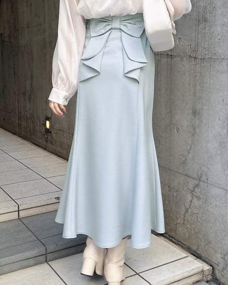 INGNI（イング） バックリボンマーメイドスカート ｻｯｸｽ