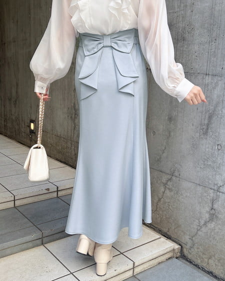 INGNI（イング） バックリボンマーメイドスカート ｻｯｸｽ