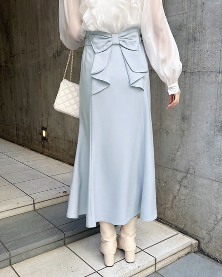 INGNI（イング） バックリボンマーメイドスカート ｻｯｸｽ