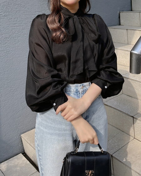 INGNI（イング） ボウタイブラウス ｸﾛ