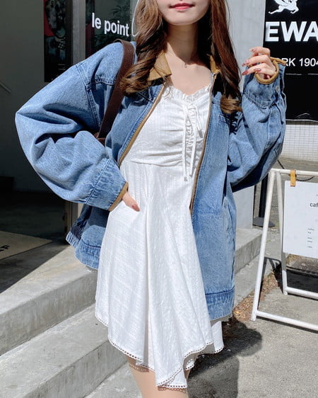 INGNI(イング) コットンレースイレヘムミニキャミワンピース オフホワイト