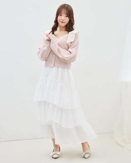 シアーティアードスカート