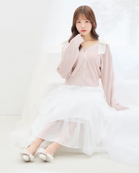 INGNI（イング） シアーティアードスカート ｵﾌﾎﾜｲﾄ