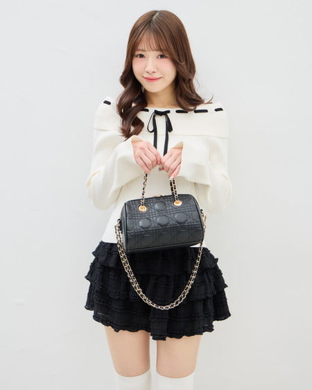 INGNI(イング) レースフリルスカパン クロ