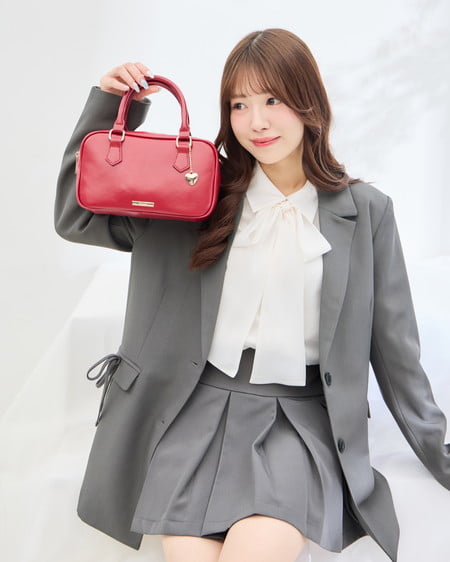 INGNI（イング） ハートチャーム付ボストンバッグ ｱｶ