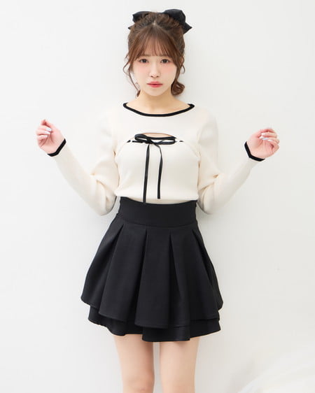 INGNI（イング） ツイードリボンバレッタ ｸﾛ