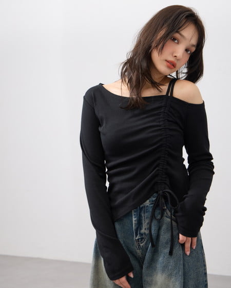 【2／25 2時までの限定価格】【WEB限定】アシメドロストカットソー