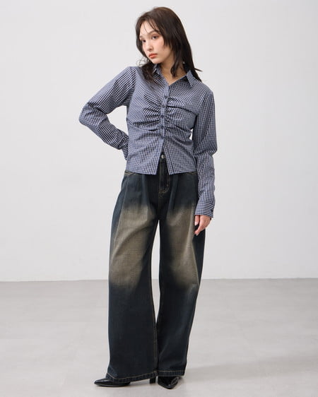 【2／25 2時までの限定価格】バレルレッグデニムパンツ