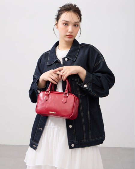 INGNI（イング） ハートチャーム付ボストンバッグ ｱｶ