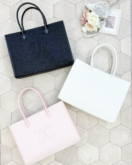 INGNI（イング） ツイードロゴトートバッグ ｵﾌﾎﾜｲﾄ/ｵﾌﾎﾜｲﾄ