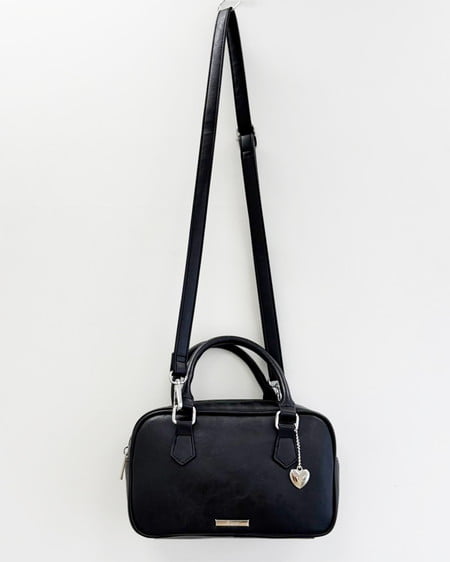 INGNI（イング） ハートチャーム付ボストンバッグ ｸﾛ