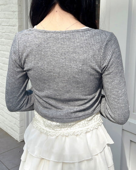 INGNI（イング） レースレイヤードカーデトップス ｸﾞﾚｰ